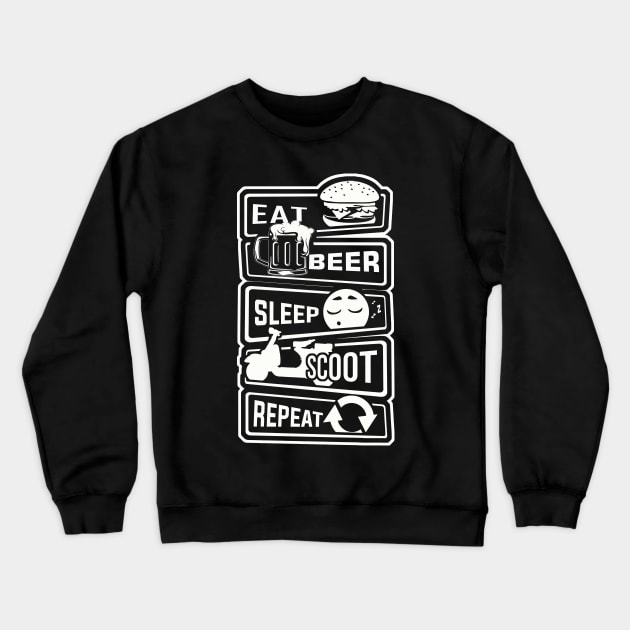 Scooterist Activity Crewneck Sweatshirt by Omarzone